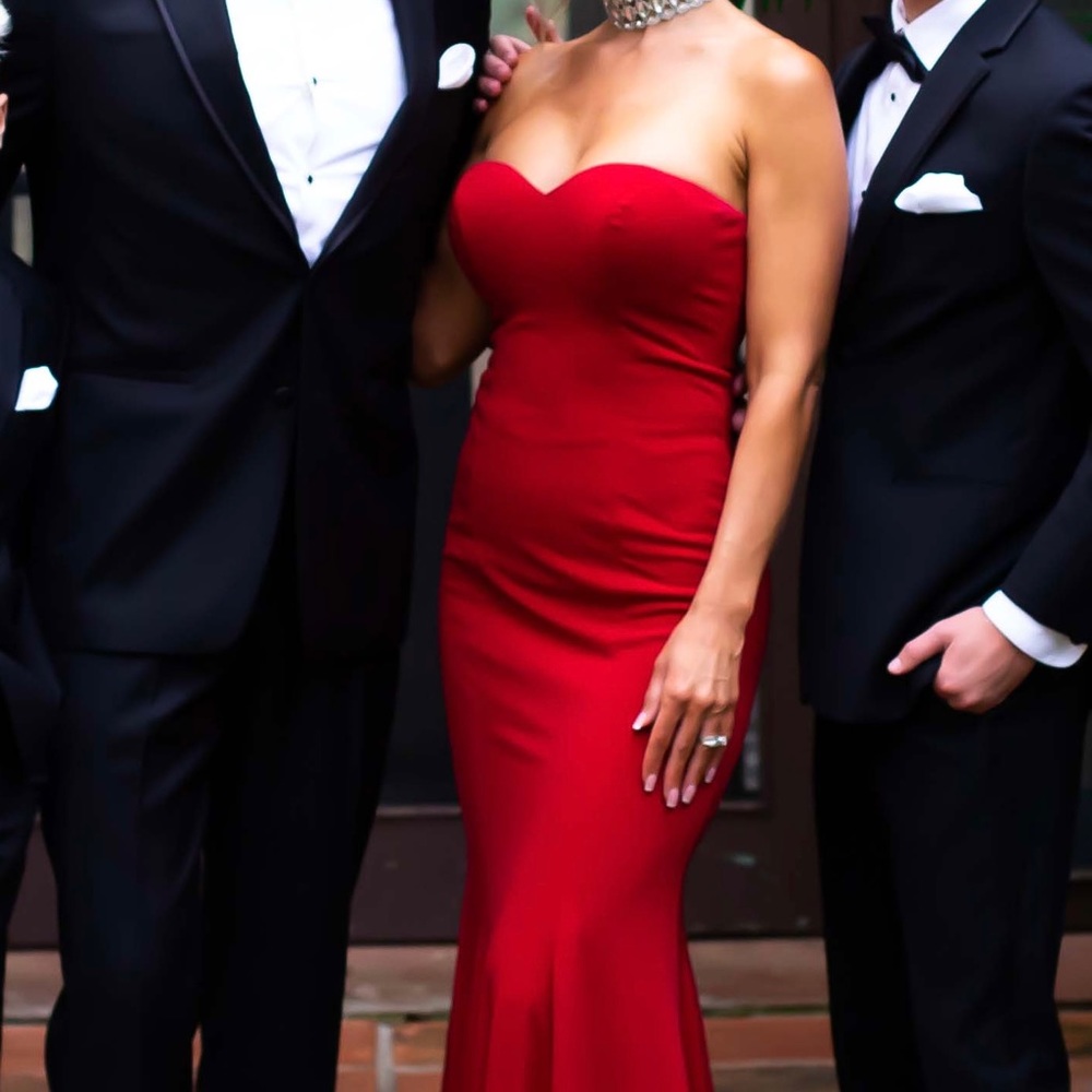 Red Sweetheart Jovani Dress